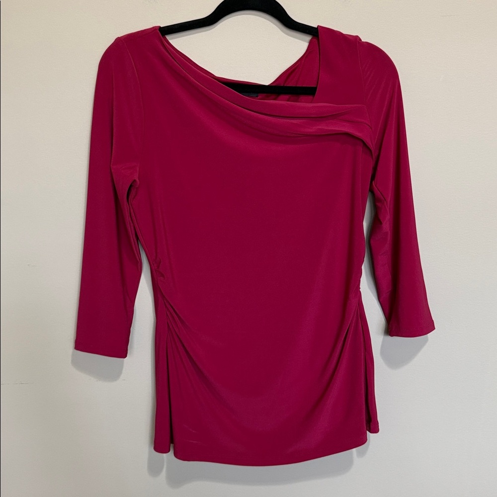 White House Black Market Red Women's Blouse
